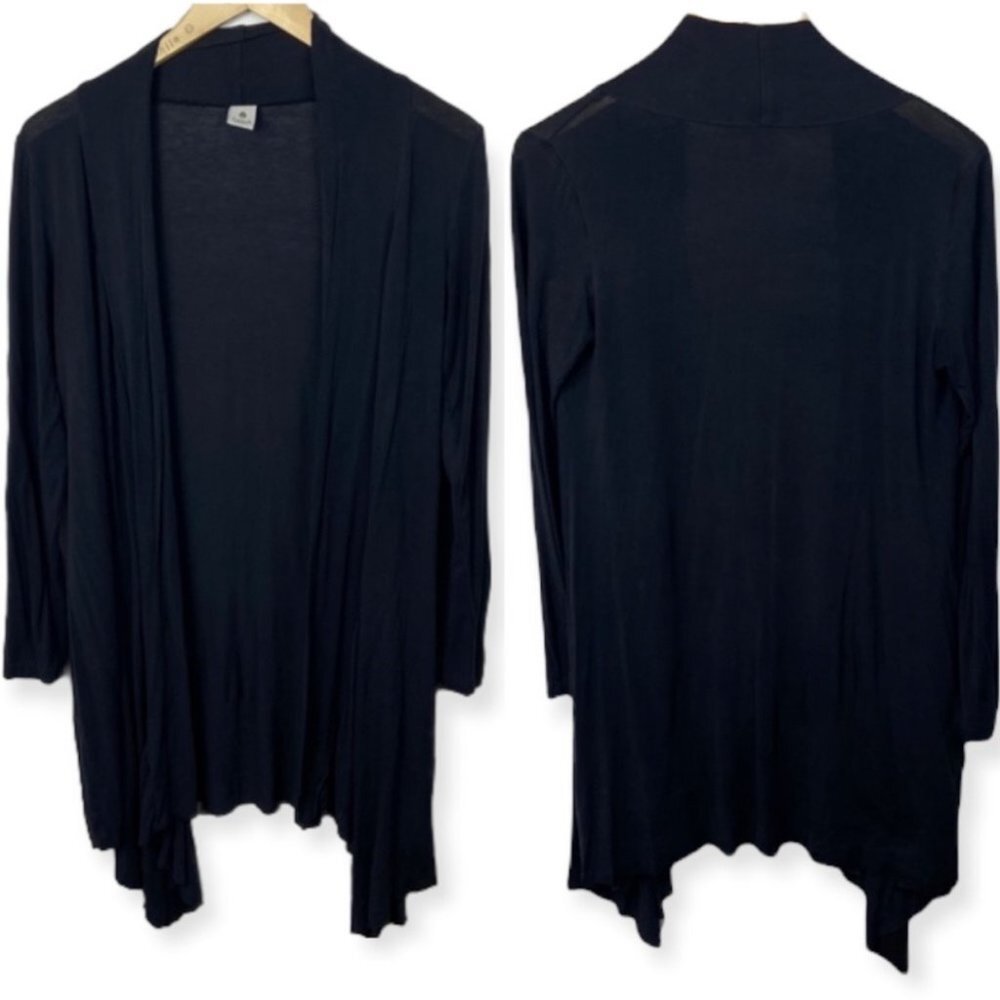 Hatch Maternity Collection Black Cardigan‎ Womens Size XS Stretch Knit Sweater